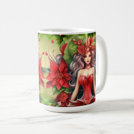 Belle Mug dame de Noël (Devant droit)