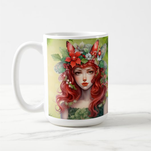 Belle Mug dame de Noël (Gauche)