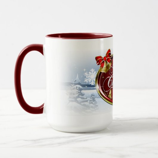 Belle Mug de café de Noël (Gauche)