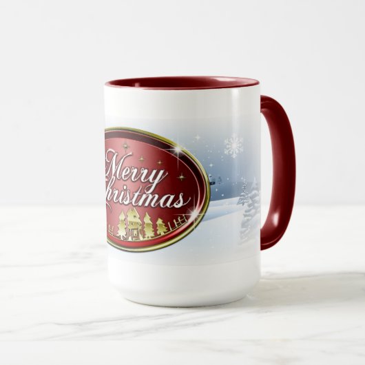 Belle Mug de café de Noël (Devant droit)