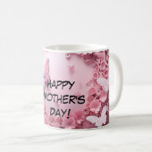 Belle Mug de café Floral Design (Devant droit)