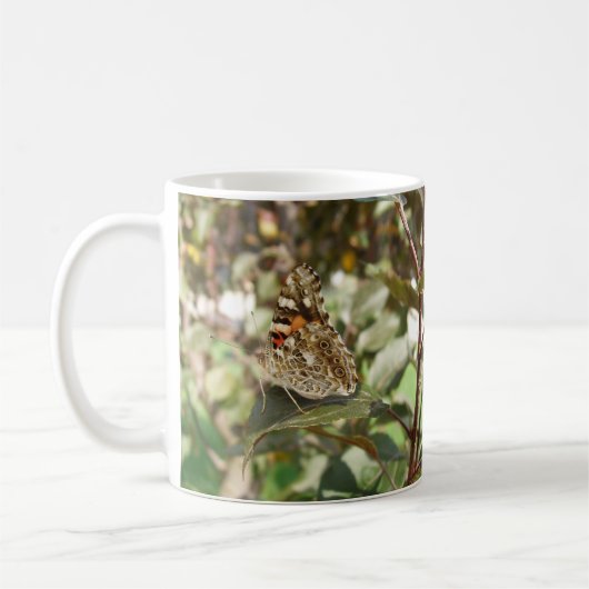Belle Mug de café papillon (Gauche)