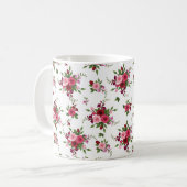 Belle Mug de café Rose (Devant gauche)