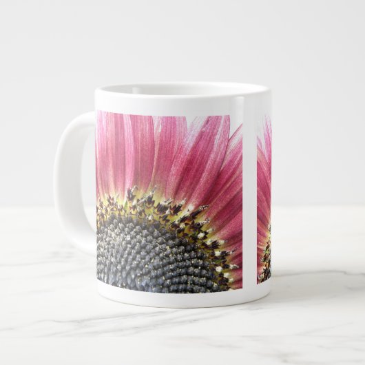 Belle Mug de tournesol rose (Devant gauche)