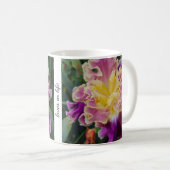 Belle Mug d'Iris jaune et violet (Devant droit)