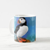 Belle Mug d'Oiseau de Puffin Atlantique (Devant gauche)