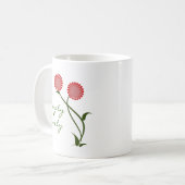 Belle Mug En Fleurs, Rouge (Devant gauche)