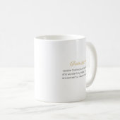 Belle Mug Fabriquée (Devant droit)