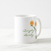 Belle Mug Fleur, Orange (Devant droit)