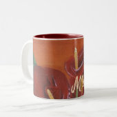 Belle Mug Fleur Personnalisée (Devant gauche)