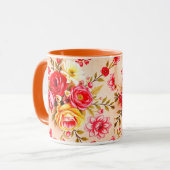 Belle Mug Fleurs vintages (Devant gauche)