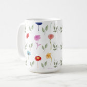 Belle Mug imprimée Fleur sauvage (Devant gauche)