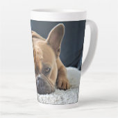 Belle Mug Latte de Bulldog Français (Angle droit)