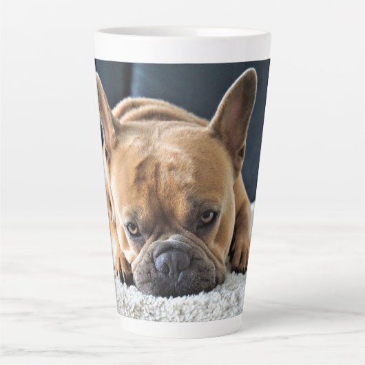 Belle Mug Latte de Bulldog Français (Devant)