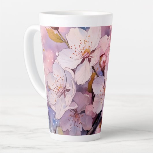 Belle Mug Latte Fleur (Angle gauche)