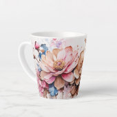 Belle Mug latte florale (Angle gauche)