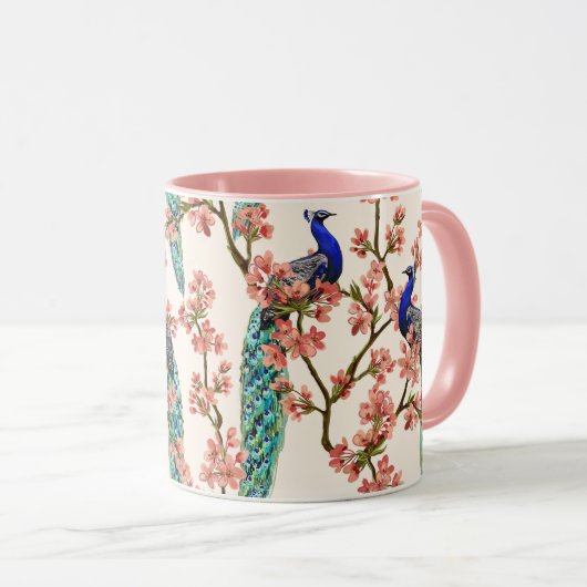 Belle Mug Motif Peacock (Devant droit)