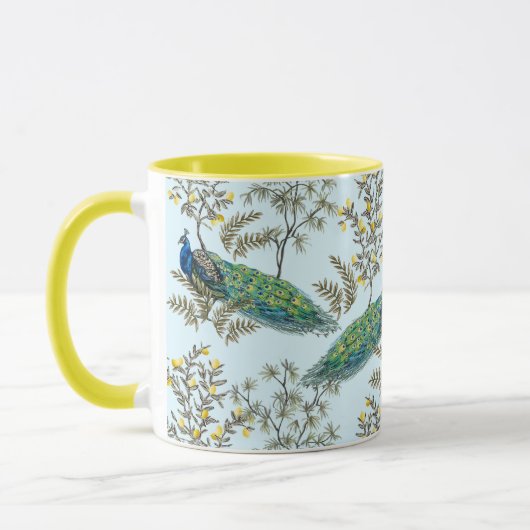 Belle Mug Motif Peacock (Gauche)