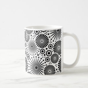 Belle Mug noir et blanc rétro