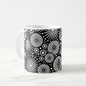 Belle Mug noir et blanc rétro (Devant gauche)