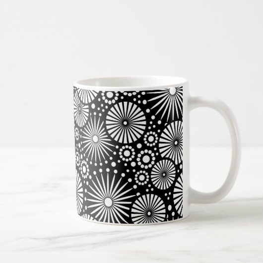Belle Mug noir et blanc rétro (Droite)