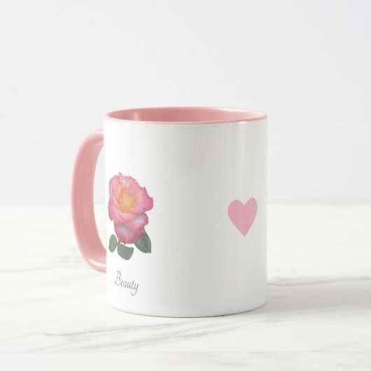 Belle Mug Rose Flower (Devant gauche)