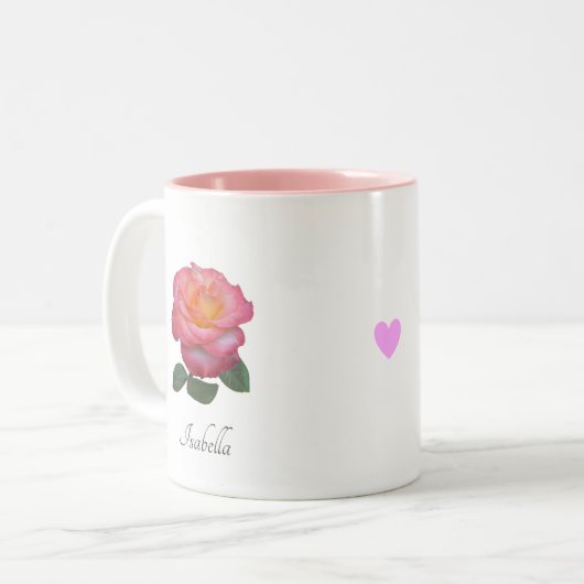 Belle Mug Rose Rose Flower (Devant gauche)