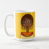 Belle Mug Visage Stylisé (Gauche)