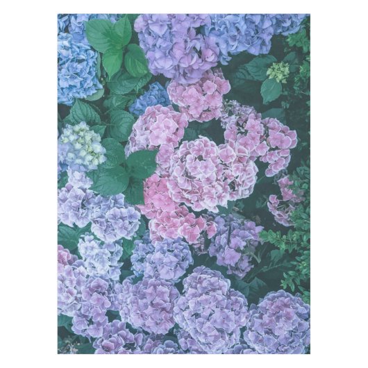 Belle nappe florale pourpre et rose de | (Devant)