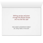 Belle Nativité Blessée Carte de Noël (Intérieur Horizontal (Bas))