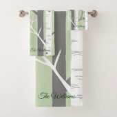 Belle nature d'arbre à oiseaux verts (En situation)