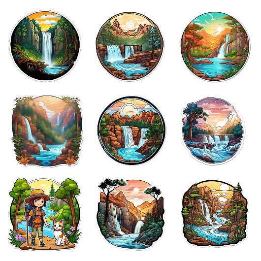 Belle nature en T-shirt rond