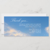 Belle nature Paysage Carte de remerciements funéra (Dos)