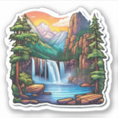 Belle Nature Sticker Carré simple (Devant)