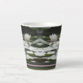Belle Nénuphar rose Design Latte Mug (Devant)