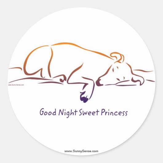 Belle Night Sweet Princess stickers (Devant)