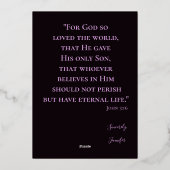 Belle Noël Arbre Foil Carte de vacances (Verso)