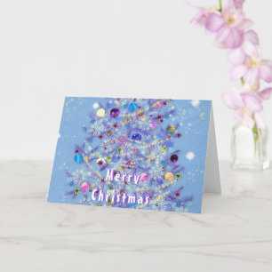 Belle Noël Arbre Joyeux Noël Carte