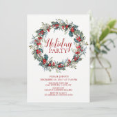 Belle Noël Oiseau Fête Invitation (Debout devant)