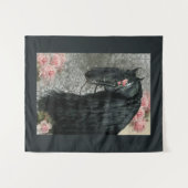 Belle Noire Cheval Friésien - Tapisserie (Devant (Horizontal))