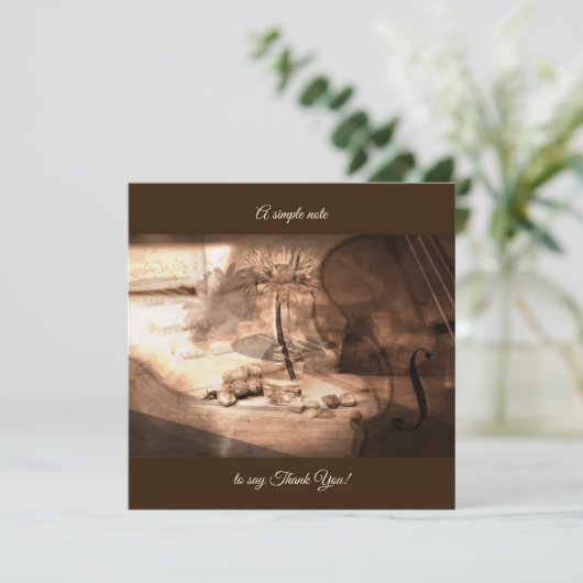 Belle note simple de Merci (Debout devant)