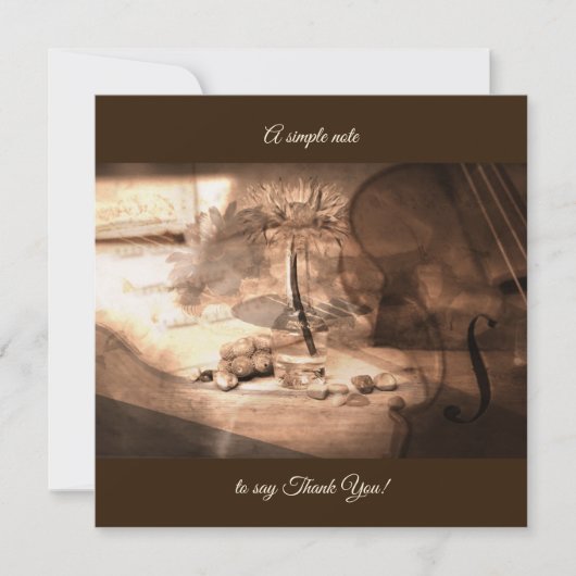 Belle note simple de Merci (Devant)