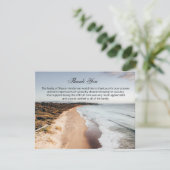 Belle Ocean Funeral Merci Carte de note (Debout devant)