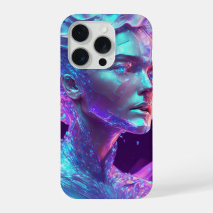 Belle œuvre d'art IA, jolie femme de glace comme V