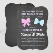 Belle of Beau Genderonthulling Uitnodigingen (Voorkant / Achterkant)