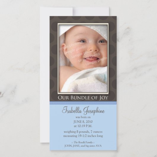 Belle Offre de Joie Faire-part de naissance :: cha (Devant)