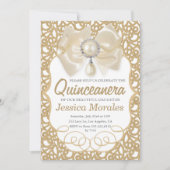 Belle or Quinceanera Célébration Invitation (Devant)