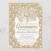 Belle or Quinceanera Célébration Invitation (Devant / Derrière)