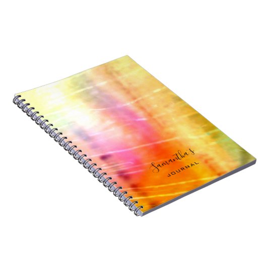 Belle Orange Journal Abstrait (Côté Droit)