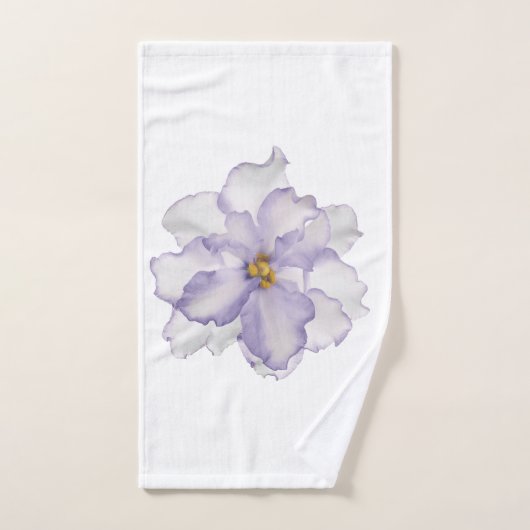 Belle orchidée en blanc (Serviette à main)